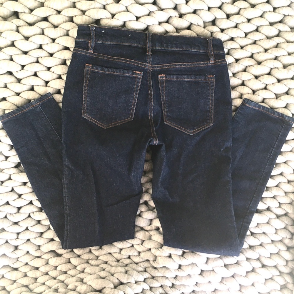LOFT 27 petite dark skinny jeans